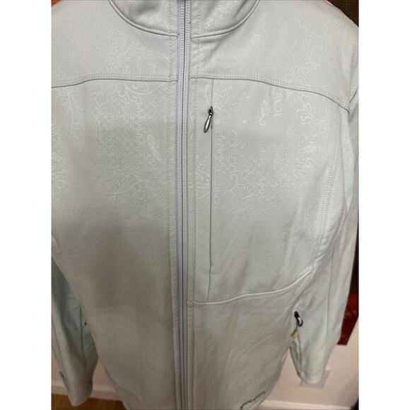 Eddie Bauer Full Zip Baby Blue Jacket Outdoor Style Athleisure Wear Hiking Sz XL - Picture 2 of 6